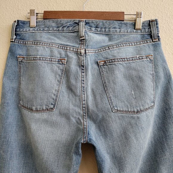 J. Crew Vintage Straight Raw Frayed Jeans High Rise Destroy Size 28R - Picture 7 of 15